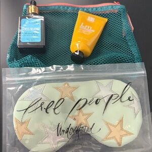 Stress Beauty Set - Free People Star Eye Mask - Hair Oil & Hand Cream NEW